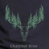 Organic Bamboo T-shirt Elk Skull Forest